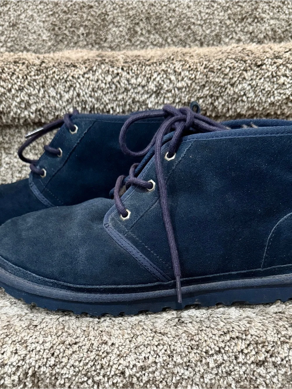 UGG Neumel Men’s Navy Chukka Ankle Boots Sz 11 Suede S/N 3236